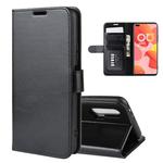 For Huawei Nova 6 5G  R64 Texture Single Horizontal Flip Protective Case with Holder & Card Slots & Wallet& Photo Frame(Black)