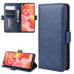 For Huawei Nova 6 5G Dual-side Magnetic Buckle Horizontal Flip Leather Case with Holder & Card Slots & Wallet(Dark Blue)