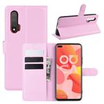 For Huawei Nova 6 5G Litchi Texture Horizontal Flip Protective Case with Holder & Card Slots & Wallet(Pink)