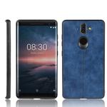 For Nokia 8 Sirocco Shockproof Sewing Cow Pattern Skin PC + PU + TPU Case(Blue)