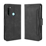 For Xiaomi Redmi Note 8T Wallet Style Skin Feel Calf Pattern Leather Case ，with Separate Card Slot(Black)