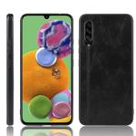 For Galaxy A90 5G Shockproof Sewing Cow Pattern Skin PC + PU + TPU Case(Black)