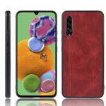For Galaxy A90 5G Shockproof Sewing Cow Pattern Skin PC + PU + TPU Case(Red)