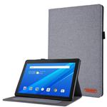 For  Lenovo Tab M10  10.1 Cloth Style TPU Flat Protective Shell(Gray)