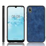 For Huawei Y5 2019 Shockproof Sewing Cow Pattern Skin PC + PU + TPU Case(Blus)