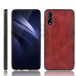 For Vivo S1/iQOO Neo/Y7s Shockproof Sewing Cow Pattern Skin PC + PU + TPU Case(Red)