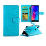 For LG W30 Crazy Horse Texture Leather Horizontal Flip Protective Case with Holder & Card Slots & Wallet & Photo Frame(Baby Blue)