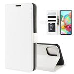 For Galaxy A81 / M60S / Note 10 Lite  R64 Texture Single Horizontal Flip Protective Case with Holder & Card Slots & Wallet& Photo Frame(White)