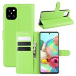 For Galaxy A81 / M60S / Note 10 Lite Litchi Texture Horizontal Flip Protective Case with Holder & Card Slots & Wallet(Green)