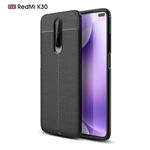 For Xiaomi Redmi K30 Litchi Texture TPU Shockproof Case(Black)