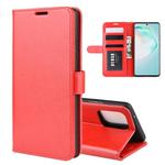 For Galaxy A91  /M80S / S10 Lite    R64 Texture Single Horizontal Flip Protective Case with Holder & Card Slots & Wallet& Photo Frame(Red)