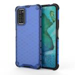 For Galaxy S20+ Shockproof Honeycomb PC + TPU Case(Blue)