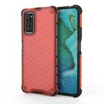 For Galaxy S20+ Shockproof Honeycomb PC + TPU Case(Red)