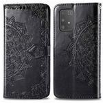 For Galaxy S10 Lite / M80s Halfway Mandala Embossing Pattern Horizontal Flip Leather Case with Holder & Card Slots & Wallet & Photo Frame & Lanyard(Black)