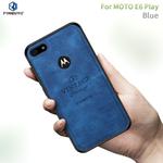 For  Motorola Moto E6 Play PINWUYO Zun Series PC + TPU + Skin Waterproof And Anti-fall All-inclusive Protective Shell(Blue)