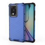 For Huawei P40 Shockproof Honeycomb PC + TPU Case(Blue)