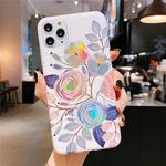 For iPhone 11 Pro Colorful Laser Flower Series IMD TPU Mobile Phone Case(Begonia Flowers KL2)