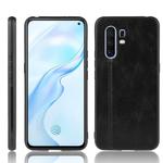 For Vivo X30 Pro Shockproof Sewing Cow Pattern Skin PC + PU + TPU Case(Black)