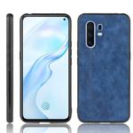 For Vivo X30 Pro Shockproof Sewing Cow Pattern Skin PC + PU + TPU Case(Blue)