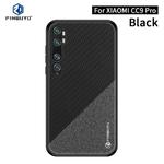 For Xiaomi CC9 Pro / Note10 PINWUYO Rong Series  Shockproof PC + TPU+ Chemical Fiber Cloth Protective Cover(Black)