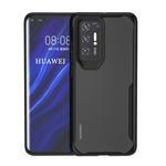 For Huawei P40 Transparent PC + TPU Full Coverage Shockproof Protective Case(Black)