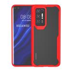 For Huawei P40 Pro Transparent PC + TPU Full Coverage Shockproof Protective Case(Red)