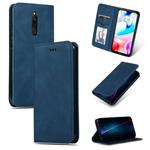 For Xiaomi Redmi 8 Retro Skin Feel Business Magnetic Horizontal Flip Leather Case(Navy Blue)