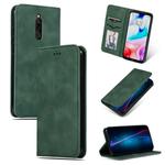 For Xiaomi Redmi 8 Retro Skin Feel Business Magnetic Horizontal Flip Leather Case(Army Green)