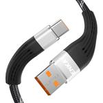 ENKAY ENK-CB101 Fishing Net Weaving USB to USB-C / Type-C Data Transfer Charging Cable(Silver)