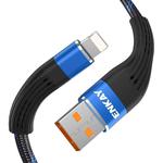 ENKAY ENK-CB201 Fishing Net Weaving USB to 8 Pin Data Transfer Charging Cable(Blue)