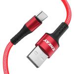 ENKAY ENK-CB102 Nylon Weaving USB to Type-C Data Transfer Charging Cable(Red)