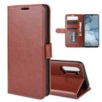 For Oppo Reno3 5G R64 Texture Single Horizontal Flip Protective Case with Holder & Card Slots & Wallet& Photo Frame(Brown)