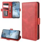 For Oppo Reno3 5G Dual-side Magnetic Buckle Horizontal Flip Leather Case with Holder & Card Slots & Wallet(Red)