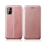 For Samsung Galaxy S20 Ultra Integrated Electricity Pressing Retro Texture Magnetic TPU+PU Leather Case with Card Slot & Holder(Rose Gold)