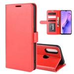 For Oppo A8 R64 Texture Single Horizontal Flip Protective Case with Holder & Card Slots & Wallet& Photo Frame(Red)