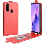 For Oppo A8 R64 Texture Single Vertical Flip Leather Protective Case with Card Slots & Photo Frame(Red)