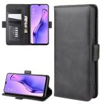 For Oppo A8 Dual-side Magnetic Buckle Horizontal Flip Leather Case with Holder & Card Slots & Wallet(Black)