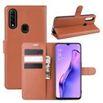 For Oppo A8 Litchi Texture Horizontal Flip Protective Case with Holder & Card Slots & Wallet(Brown)