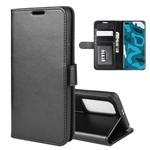 For Huawei P40 Pro R64 Texture Single Horizontal Flip Protective Case with Holder & Card Slots & Wallet& Photo Frame(Black)