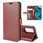 For Huawei P40 Pro R64 Texture Single Horizontal Flip Protective Case with Holder & Card Slots & Wallet& Photo Frame(Brown)