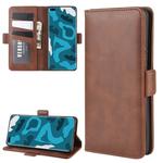 For Huawei P40 Pro Dual-side Magnetic Buckle Horizontal Flip Leather Case with Holder & Card Slots & Wallet(Brown)