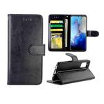 For Galaxy S20 Crazy Horse Texture Leather Horizontal Flip Protective Case with Holder & Card Slots & Wallet & Photo Frame(Black)