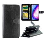 For Vivo Y19 / U3/ Y5s/ U20 Crazy Horse Texture Leather Horizontal Flip Protective Case with Holder & Card Slots & Wallet & Photo Frame(Black)
