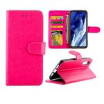 For Xiaomi Mi 9 Pro Crazy Horse Texture Leather Horizontal Flip Protective Case with Holder & Card Slots & Wallet & Photo Frame(Magenta)