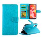 For Huawei Nova 6 Crazy Horse Texture Leather Horizontal Flip Protective Case with Holder & Card Slots & Wallet & Photo Frame(Baby Blue)