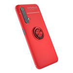 For Vivo X50 Metal Ring Holder 360 Degree Rotating TPU Case(Red+Red)