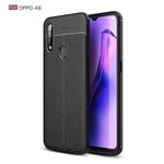 For OPPO A8 Litchi Texture TPU Shockproof Case(Black)