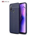 For OPPO A8 Litchi Texture TPU Shockproof Case(Navy Blue)