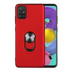 For Galaxy A51 / M40s 360 Rotary Multifunctional Stent PC+TPU Case with Magnetic Invisible Holder(Red)