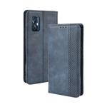 For vivo V17 (India) Magnetic Buckle Retro Crazy Horse Texture Horizontal Flip Leather Case with Holder & Card Slots & Photo Frame(Blue)